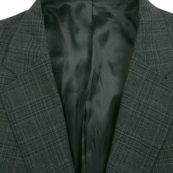 Hart Schaffner Marx Chicago Fit Wool Suit Jacket Blazer Sport Coat 50R Plaid
